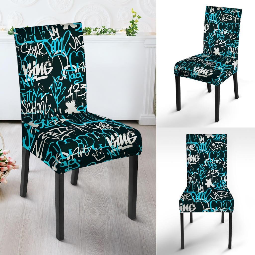 Hiphop Airbrush Print Chair Cover-grizzshop