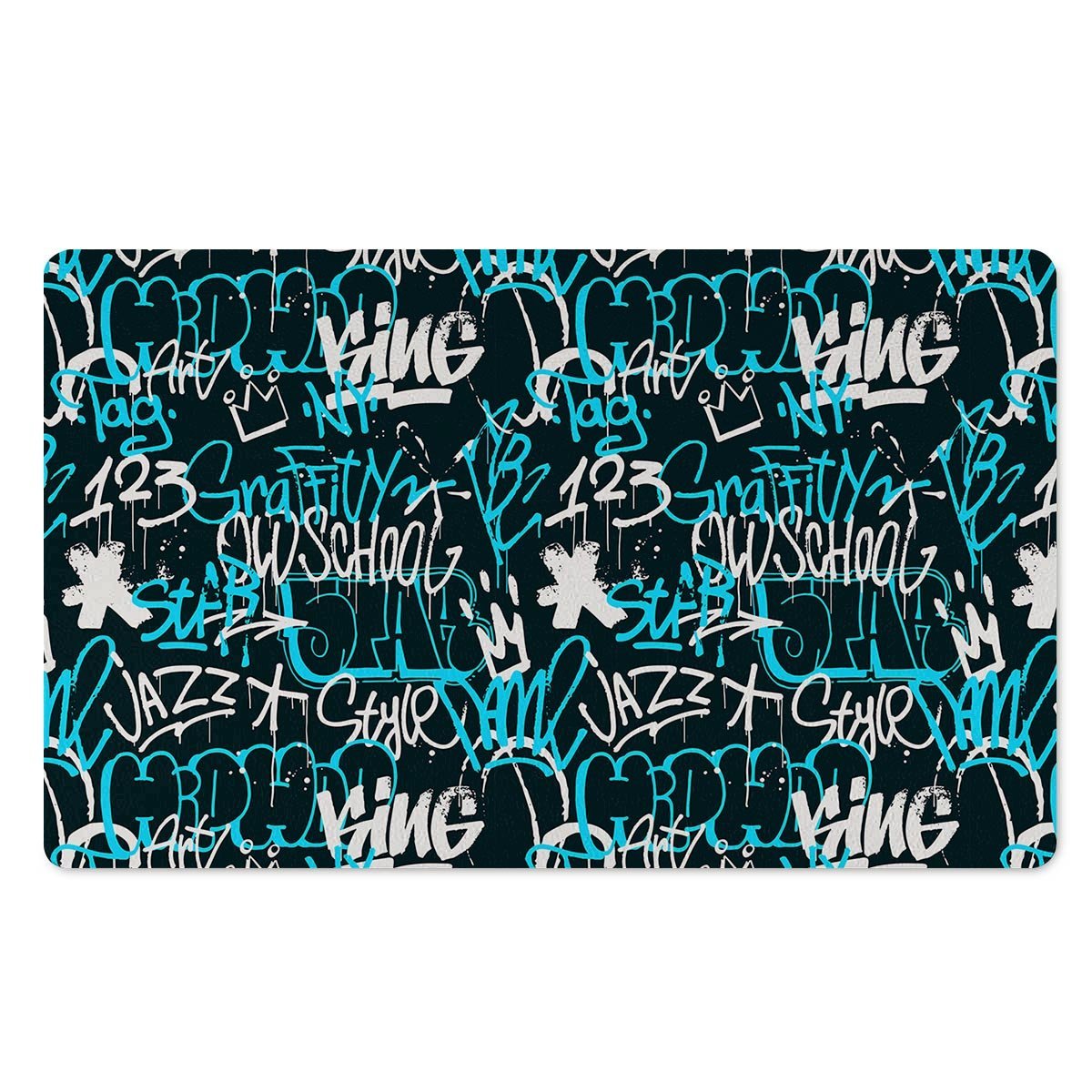 Hiphop Airbrush Print Door Mat-grizzshop