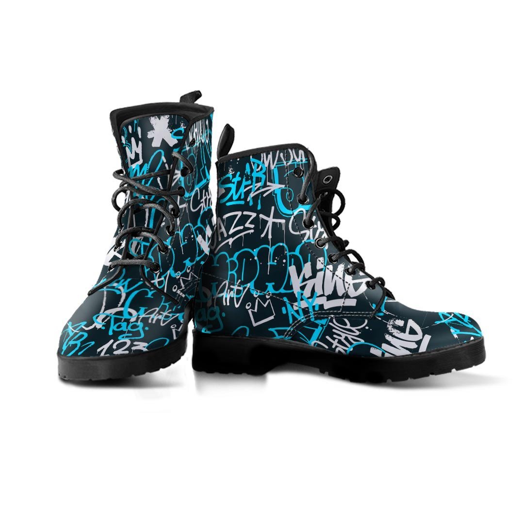 Hiphop Airbrush Print Men's Boots-grizzshop