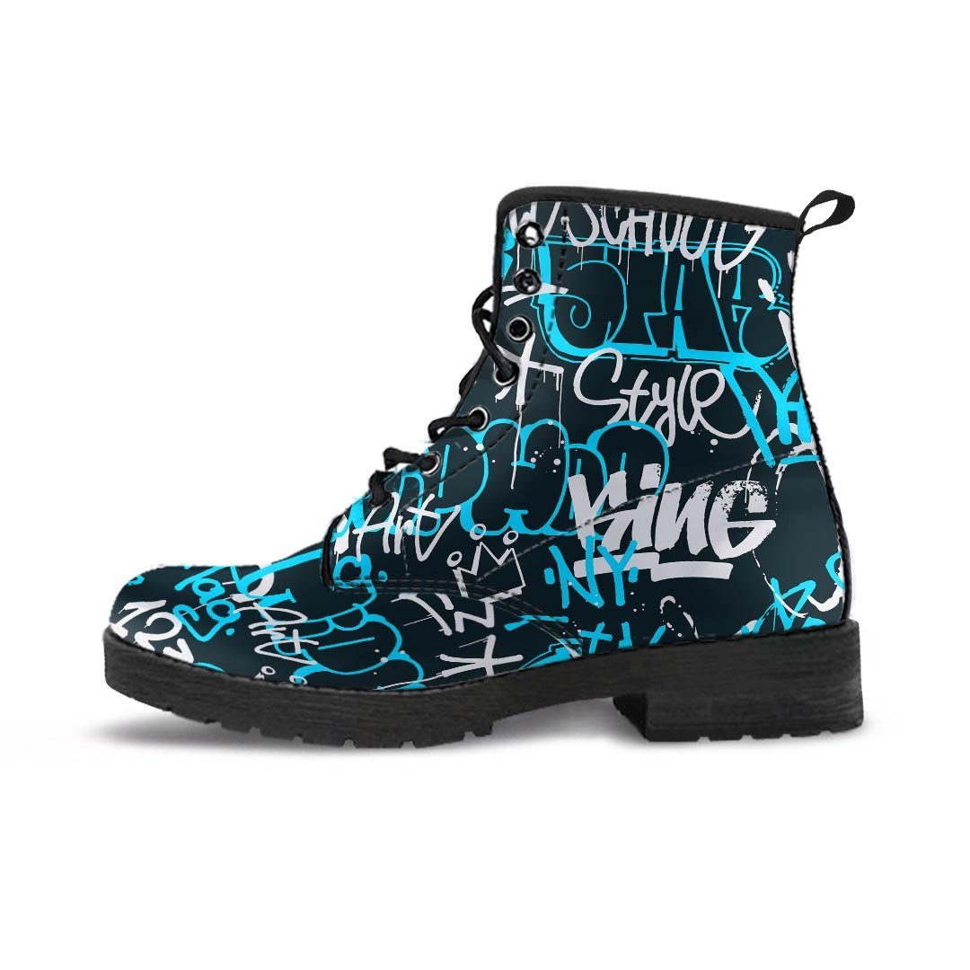 Hiphop Airbrush Print Men's Boots-grizzshop