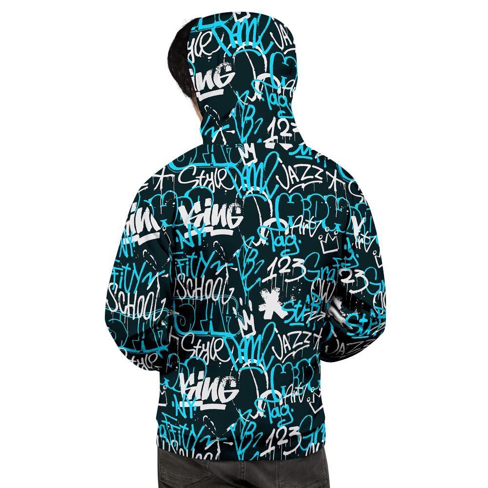 Hiphop Airbrush Print Men's Hoodie-grizzshop