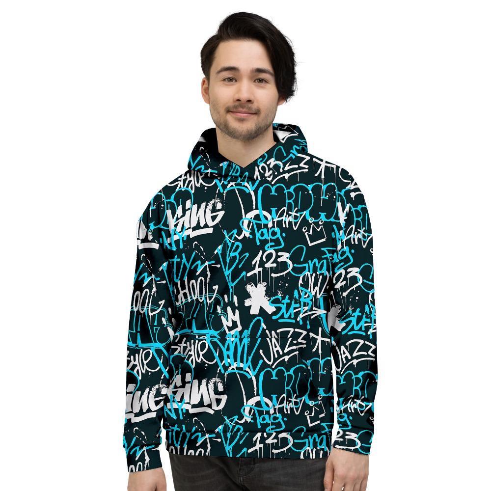 Hiphop Airbrush Print Men's Hoodie-grizzshop