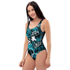 Hiphop Airbrush Print One Piece Swimsuite-grizzshop