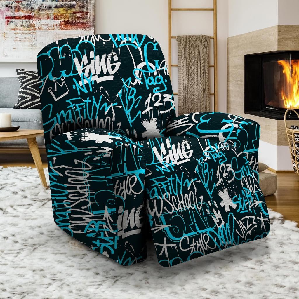 Hiphop Airbrush Print Recliner Cover-grizzshop