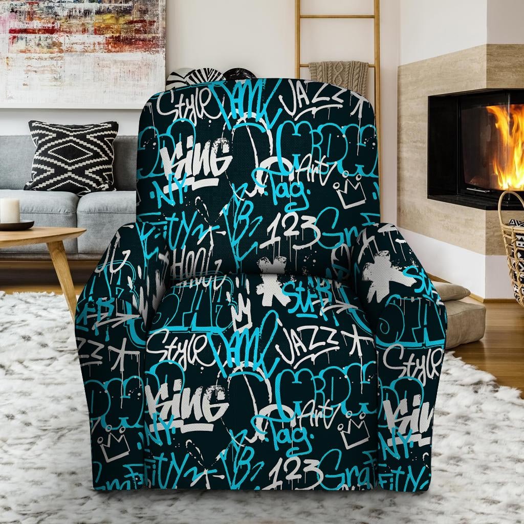 Hiphop Airbrush Print Recliner Cover-grizzshop