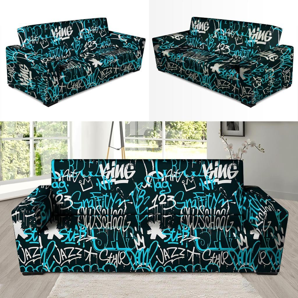 Hiphop Airbrush Print Sofa Cover-grizzshop