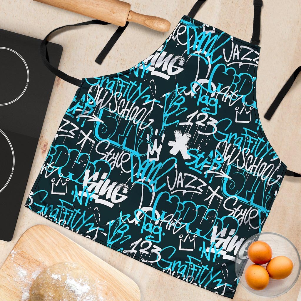 Hiphop Airbrush Print Women's Apron-grizzshop