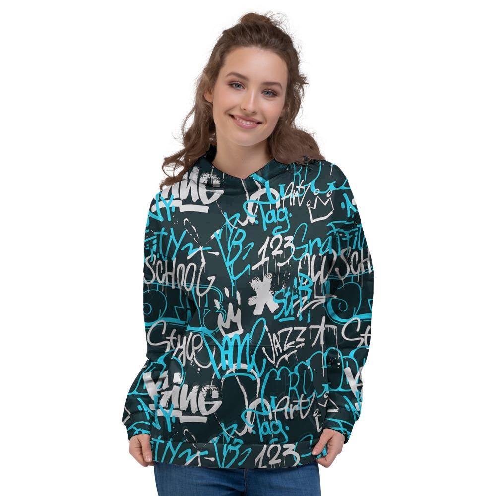 Hiphop Airbrush Print Women's Hoodie-grizzshop