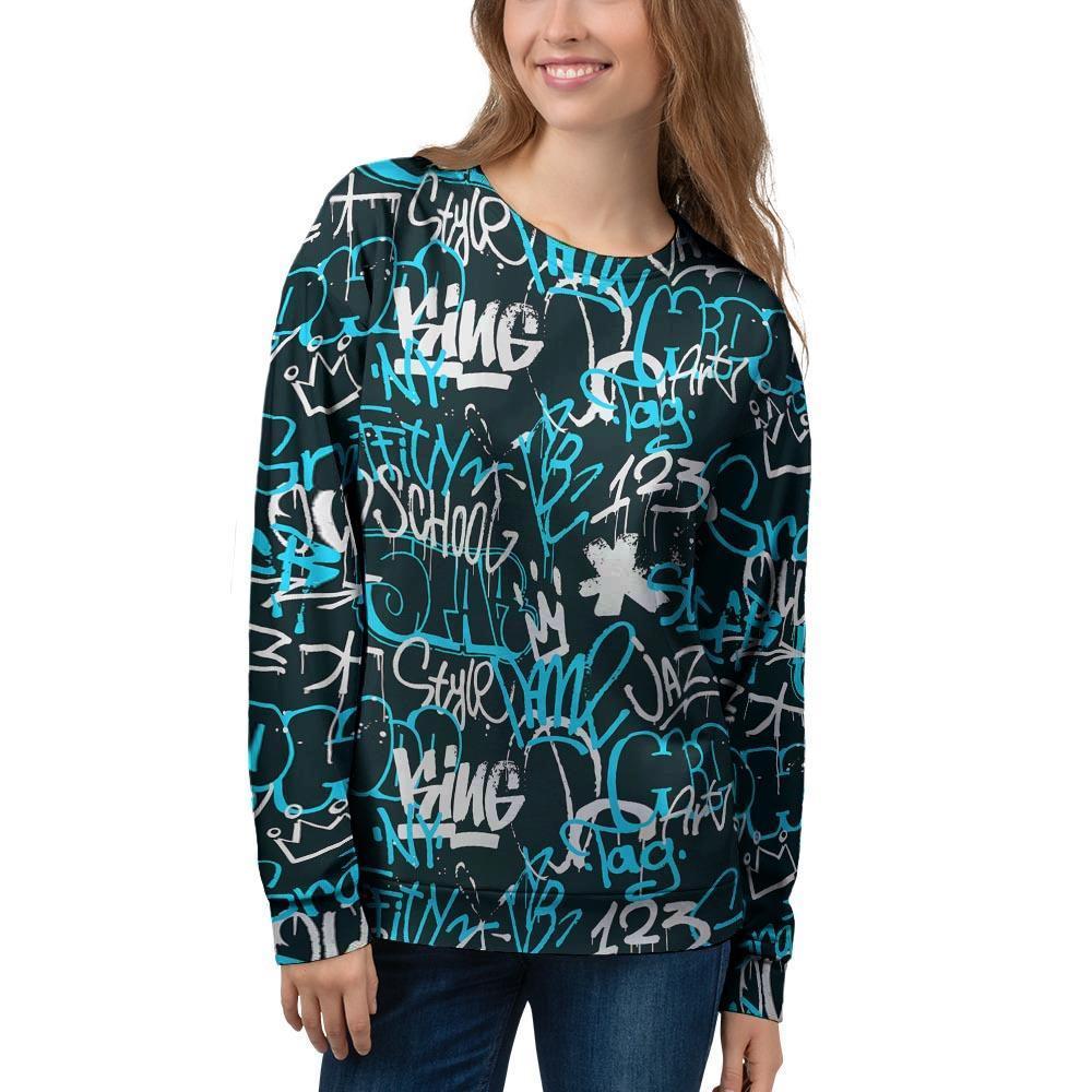 Hiphop Airbrush Print Women's Sweatshirt-grizzshop