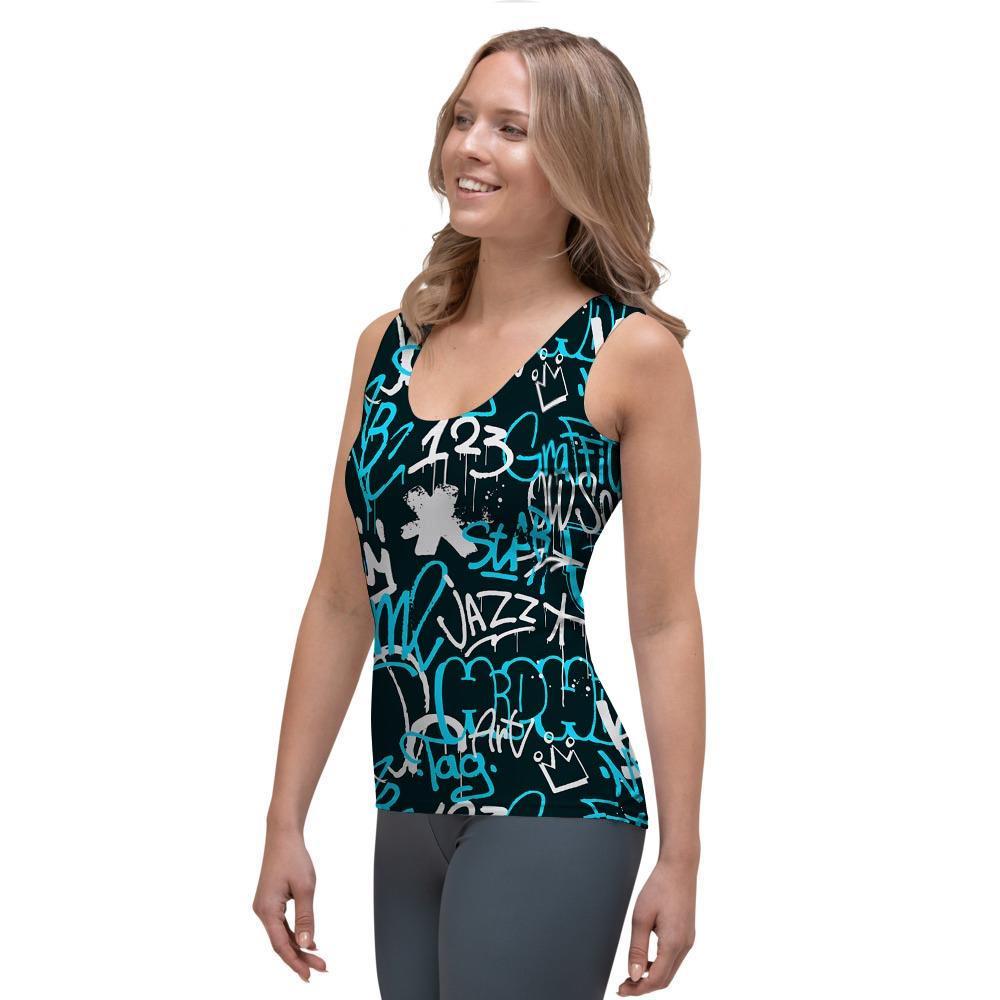 Hiphop Airbrush Print Women's Tank Top-grizzshop
