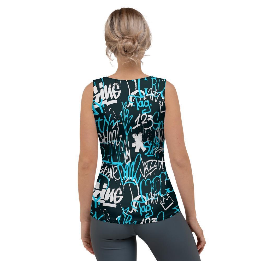 Hiphop Airbrush Print Women's Tank Top-grizzshop