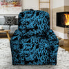 Hiphop Graffiti Blue Text Print Recliner Cover-grizzshop