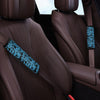 Hiphop Graffiti Blue Text Print Seat Belt Cover-grizzshop