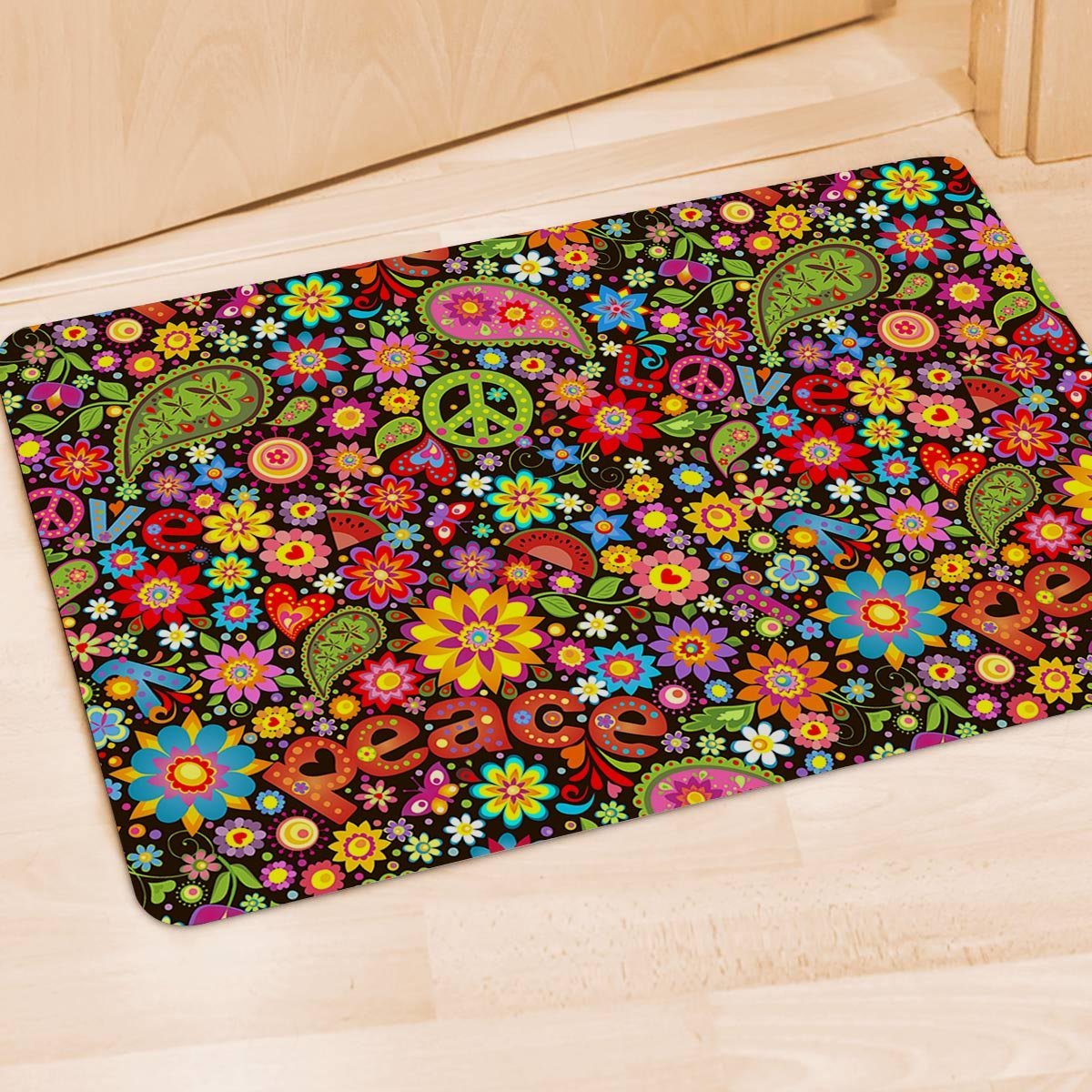 Hippe Peace Door Mat-grizzshop