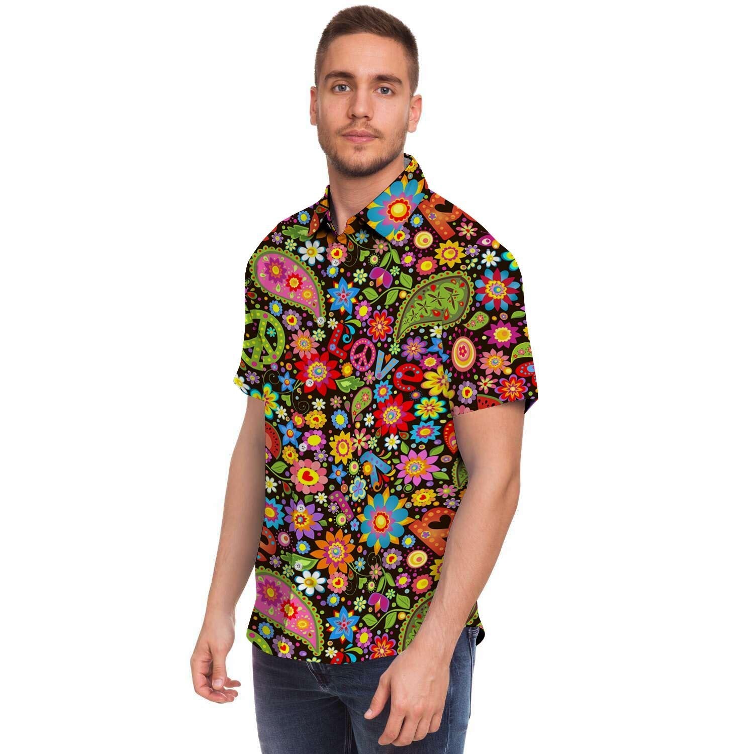Hippe Peace Men's Short Sleeve Shirt-grizzshop