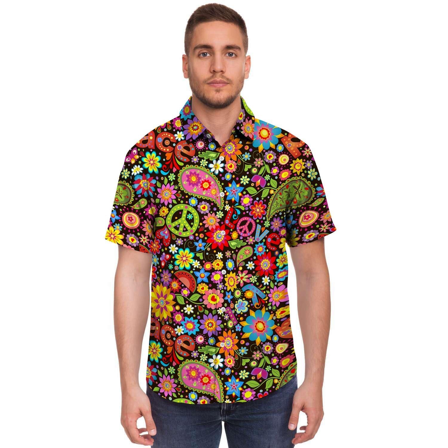 Hippe Peace Men's Short Sleeve Shirt-grizzshop