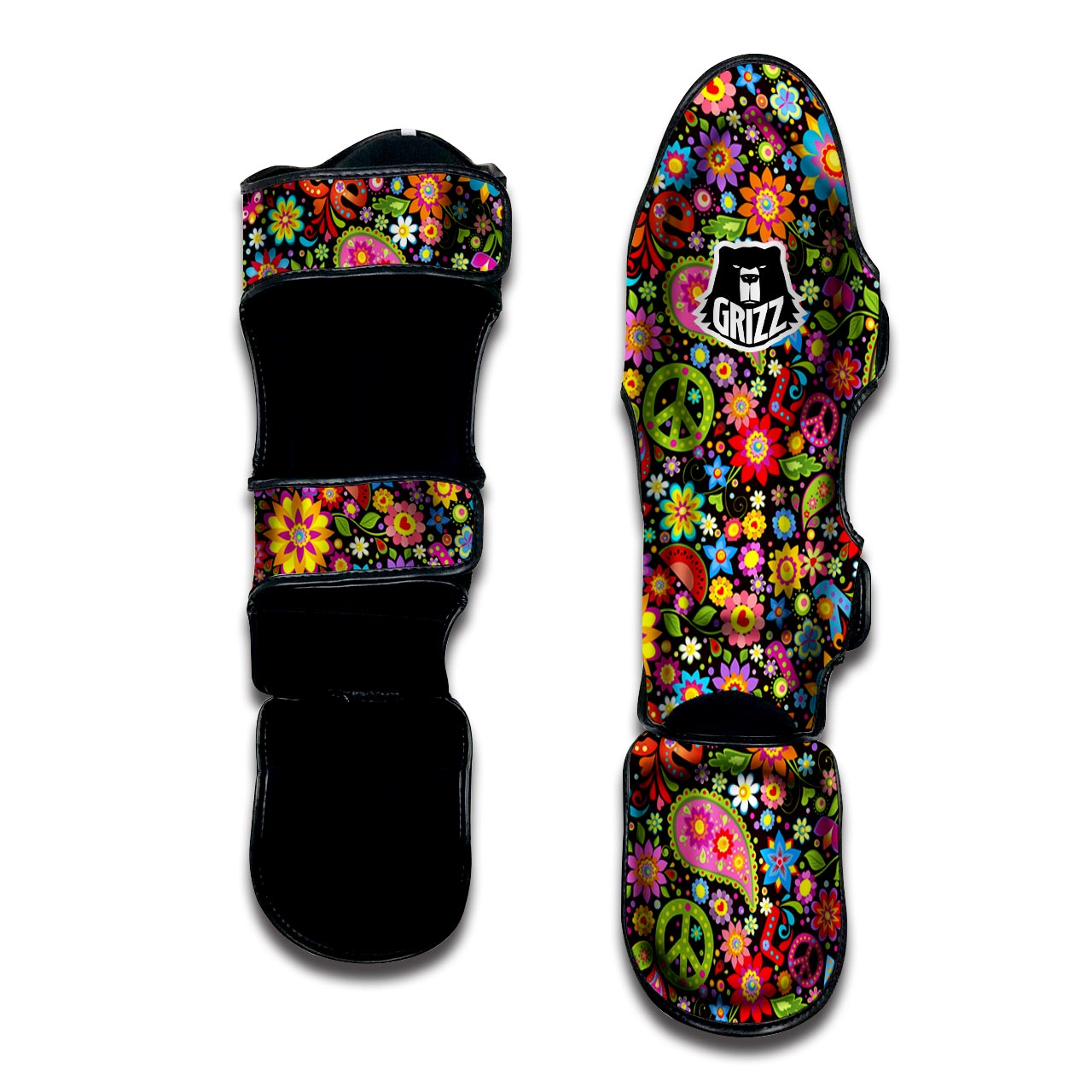 Hippe Peace Muay Thai Shin Guard-grizzshop