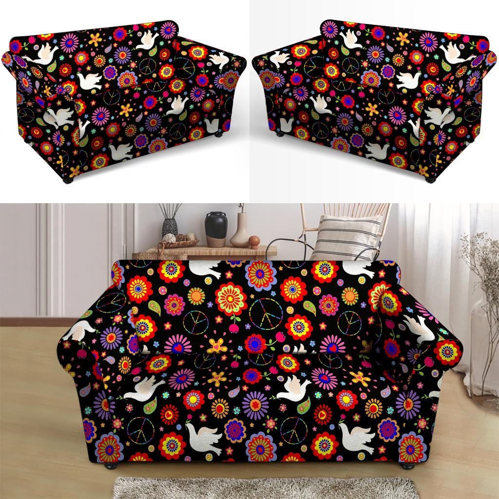 Hippie And Drove Loveseat Cover-grizzshop