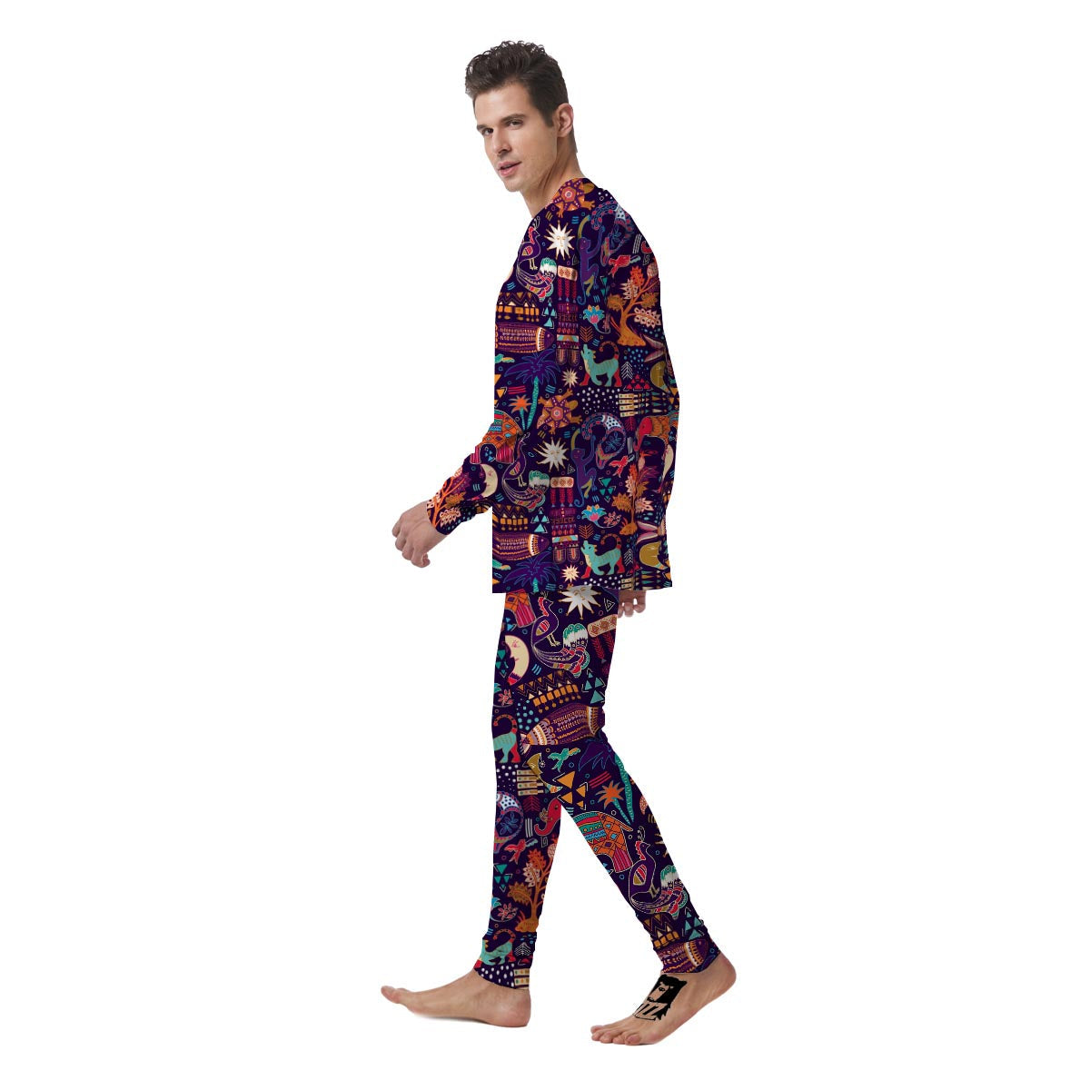 Hippie Aztec Men's Pajamas-grizzshop