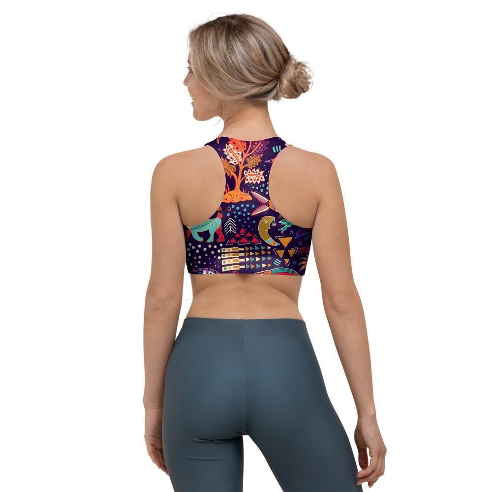 Hippie Aztec Sports Bra-grizzshop