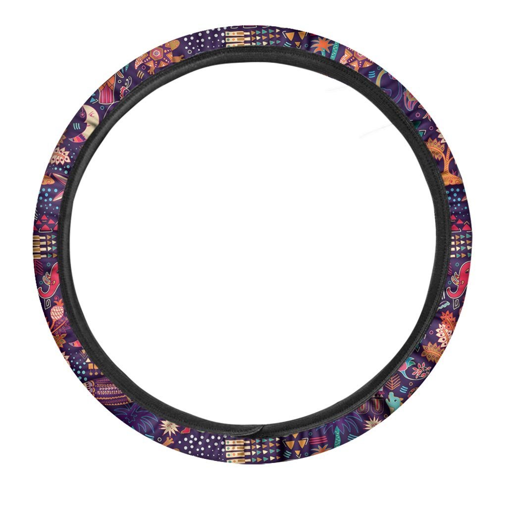 Hippie Aztec Steering Wheel Cover-grizzshop