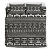 Hippie Aztec Van Peace Sign Pattern Print Duvet Cover Bedding Set-grizzshop