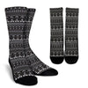 Hippie Aztec Van Peace Sign Pattern Print Unisex Crew Socks-grizzshop