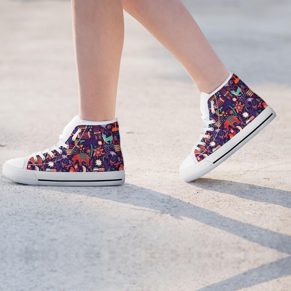 Hippie Aztec Women's High Top Shoes-grizzshop