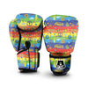 Hippie Drawing Psychedelic Wave Print Pattern Boxing Gloves-grizzshop