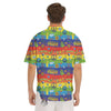 Hippie Drawing Psychedelic Wave Print Pattern Men's Short Sleeve Shirts-grizzshop