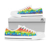 Hippie Drawing Psychedelic Wave Print Pattern White Low Top Shoes-grizzshop