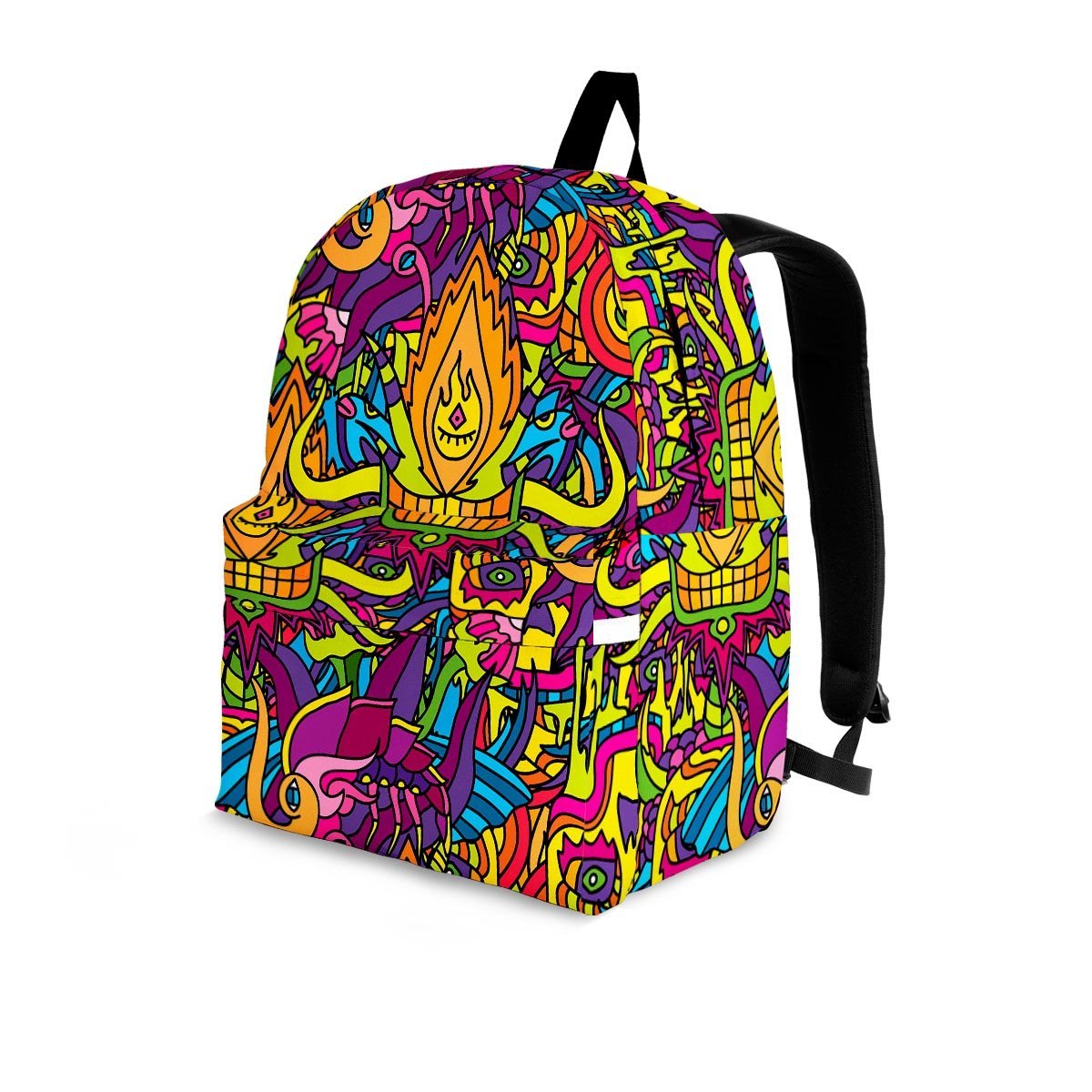 Hippie Flame Psychedelic Trippy Backpack-grizzshop