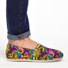 Hippie Flame Psychedelic Trippy Canvas Shoes-grizzshop