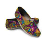 Hippie Flame Psychedelic Trippy Canvas Shoes-grizzshop