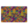 Hippie Flame Psychedelic Trippy Door Mat-grizzshop