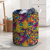 Hippie Flame Psychedelic Trippy Laundry Basket-grizzshop