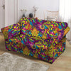 Hippie Flame Psychedelic Trippy Loveseat Cover-grizzshop