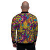 Hippie Flame Psychedelic Trippy Men's Bomber Jacket-grizzshop