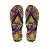 Hippie Flame Psychedelic Trippy Men's Flip Flops-grizzshop