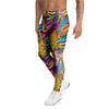 Hippie Flame Psychedelic Trippy Men's Leggings-grizzshop