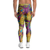 Hippie Flame Psychedelic Trippy Men's Leggings-grizzshop