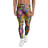 Hippie Flame Psychedelic Trippy Men's Leggings-grizzshop