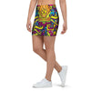 Hippie Flame Psychedelic Trippy Mini Skirt-grizzshop