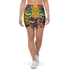 Hippie Flame Psychedelic Trippy Mini Skirt-grizzshop