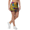 Hippie Flame Psychedelic Trippy Mini Skirt-grizzshop