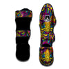 Hippie Flame Psychedelic Trippy Muay Thai Shin Guard-grizzshop