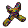 Hippie Flame Psychedelic Trippy Muay Thai Shin Guard-grizzshop