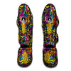 Hippie Flame Psychedelic Trippy Muay Thai Shin Guard-grizzshop