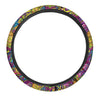 Hippie Flame Psychedelic Trippy Steering Wheel Cover-grizzshop