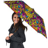 Hippie Flame Psychedelic Trippy Umbrella-grizzshop